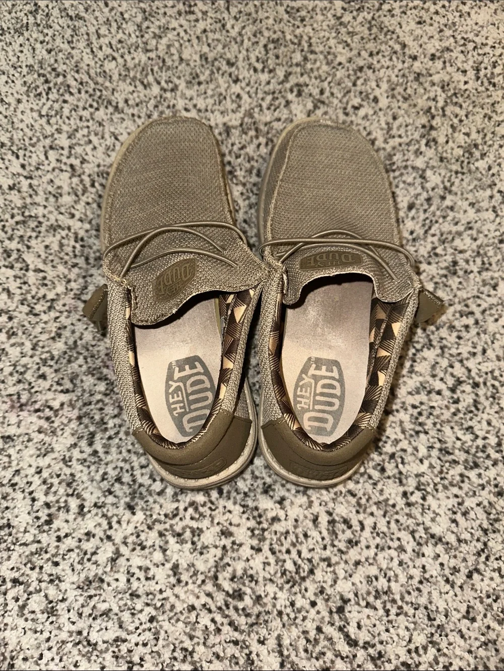 Hey Dude Wally Canvas Slip-On Shoes in Beige